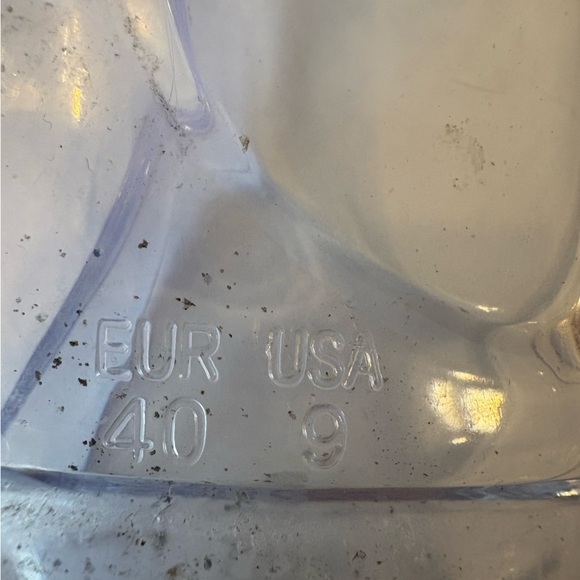 Forever rhinestone & bow accented jelly flip flops sandals size 9 - Picture 9 of 10